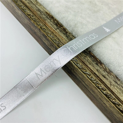 5 jardi/partii 15 mm pronksjas jõulupael, trükkimine Grosgrain lint käsitsi valmistatud vibu jõulukaunistuste jaoks. DIY kingituste pakkimine