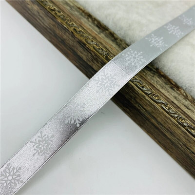 5 jardi/partii 15 mm pronksjas jõulupael, trükkimine Grosgrain lint käsitsi valmistatud vibu jõulukaunistuste jaoks. DIY kingituste pakkimine