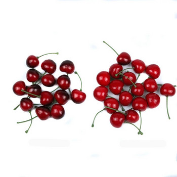 20 τμχ Fake Cherry Artificial Fruit Model Simulation Cherry Στολίδι Craft Food Photography σκηνικά Διακόσμηση για το πάρτι Διακόσμηση σπιτιού