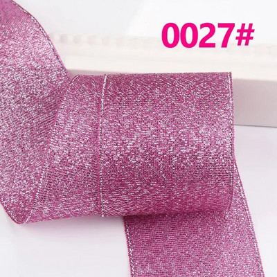 Κορδέλα 25 Yards/Roll Metallic Glitter Κορδέλα Χριστουγεννιάτικη Διακόσμηση Γάμου Φιόγκοι DIY Δώρο συσκευασίας Κρεμμύδι Κορδέλα 6/10/15/25/40MM