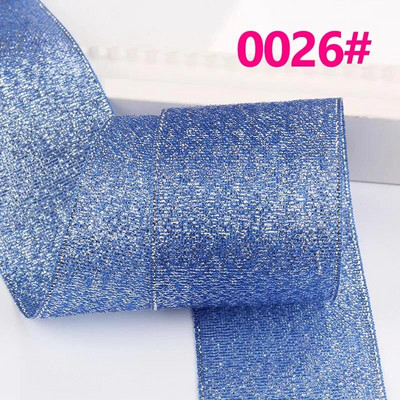 Κορδέλα 25 Yards/Roll Metallic Glitter Κορδέλα Χριστουγεννιάτικη Διακόσμηση Γάμου Φιόγκοι DIY Δώρο συσκευασίας Κρεμμύδι Κορδέλα 6/10/15/25/40MM