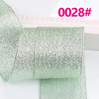 Κορδέλα 25 Yards/Roll Metallic Glitter Κορδέλα Χριστουγεννιάτικη Διακόσμηση Γάμου Φιόγκοι DIY Δώρο συσκευασίας Κρεμμύδι Κορδέλα 6/10/15/25/40MM