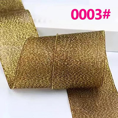 Κορδέλα 25 Yards/Roll Metallic Glitter Κορδέλα Χριστουγεννιάτικη Διακόσμηση Γάμου Φιόγκοι DIY Δώρο συσκευασίας Κρεμμύδι Κορδέλα 6/10/15/25/40MM