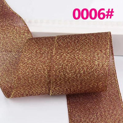 Κορδέλα 25 Yards/Roll Metallic Glitter Κορδέλα Χριστουγεννιάτικη Διακόσμηση Γάμου Φιόγκοι DIY Δώρο συσκευασίας Κρεμμύδι Κορδέλα 6/10/15/25/40MM