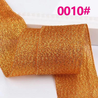 Κορδέλα 25 Yards/Roll Metallic Glitter Κορδέλα Χριστουγεννιάτικη Διακόσμηση Γάμου Φιόγκοι DIY Δώρο συσκευασίας Κρεμμύδι Κορδέλα 6/10/15/25/40MM