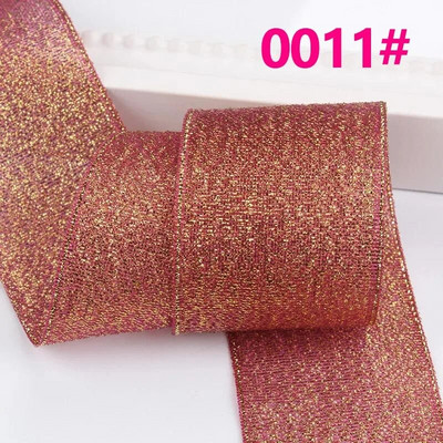 Κορδέλα 25 Yards/Roll Metallic Glitter Κορδέλα Χριστουγεννιάτικη Διακόσμηση Γάμου Φιόγκοι DIY Δώρο συσκευασίας Κρεμμύδι Κορδέλα 6/10/15/25/40MM