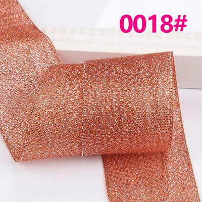 Κορδέλα 25 Yards/Roll Metallic Glitter Κορδέλα Χριστουγεννιάτικη Διακόσμηση Γάμου Φιόγκοι DIY Δώρο συσκευασίας Κρεμμύδι Κορδέλα 6/10/15/25/40MM