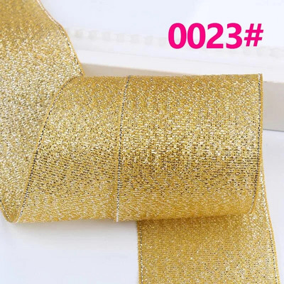 Κορδέλα 25 Yards/Roll Metallic Glitter Κορδέλα Χριστουγεννιάτικη Διακόσμηση Γάμου Φιόγκοι DIY Δώρο συσκευασίας Κρεμμύδι Κορδέλα 6/10/15/25/40MM
