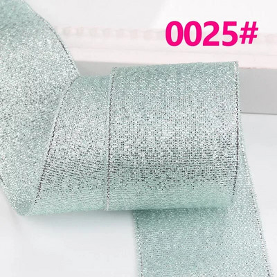 Κορδέλα 25 Yards/Roll Metallic Glitter Κορδέλα Χριστουγεννιάτικη Διακόσμηση Γάμου Φιόγκοι DIY Δώρο συσκευασίας Κρεμμύδι Κορδέλα 6/10/15/25/40MM