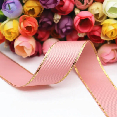 5 jardi 10 MM/25 MM/38 MM kuldse sädemega sädelev pael juuksepaelte jaoks / kingituste pakkimine. DIY käsitsi valmistatud materjalid Y19042101