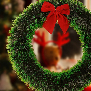 2/1 бр. Коледни венец Изкуствени висулки Направи си сам Коледно дърво Гирлянди Лози Врата Орнаменти за окачване на стена Коледна новогодишна украса