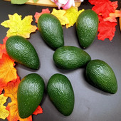 Model de avocado artificial de 5,7 x 9,5 cm Fructe false din plastic Produse alimentare pentru fotografie Recuzită pentru festivități și pentru petreceri