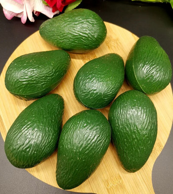 5,7x9,5 cm изкуствен модел на авокадо пластмасови фалшиви плодове подпори за фотография на храна празнични и парти консумативи