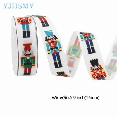 Χριστουγεννιάτικες κορδέλες για χειροτεχνία Καρυοθραύστης Κορδέλα Σατέν Κορδέλες Υφασμάτινες κορδέλες με μεταλλικές ανταύγειες & χριστουγεννιάτικο τελείωμα