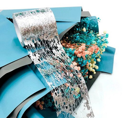 (10 γιάρδες/ρολό) 60 χιλιοστά Γυαλιστερή κορδέλα χριστουγεννιάτικου δώρου Συσκευασία αναδιπλούμενης γραμμής Edge Crafts Χριστουγεννιάτικη διακόσμηση γάμου