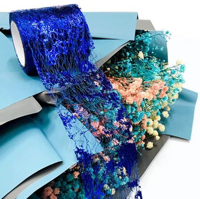 (10 γιάρδες/ρολό) 60 χιλιοστά Γυαλιστερή κορδέλα χριστουγεννιάτικου δώρου Συσκευασία αναδιπλούμενης γραμμής Edge Crafts Χριστουγεννιάτικη διακόσμηση γάμου