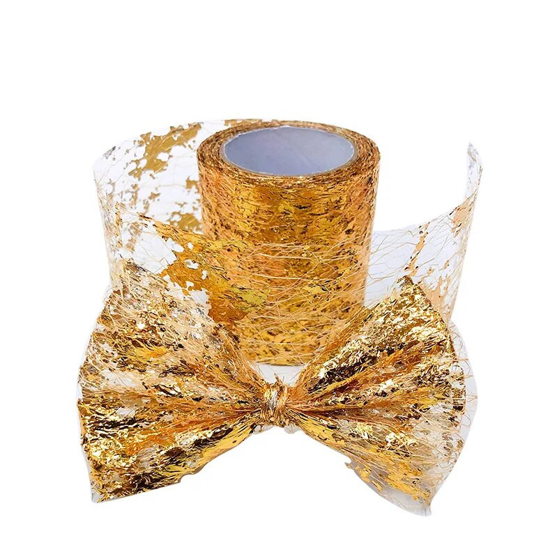 (10 γιάρδες/ρολό) 60 χιλιοστά Γυαλιστερή κορδέλα χριστουγεννιάτικου δώρου Συσκευασία αναδιπλούμενης γραμμής Edge Crafts Χριστουγεννιάτικη διακόσμηση γάμου