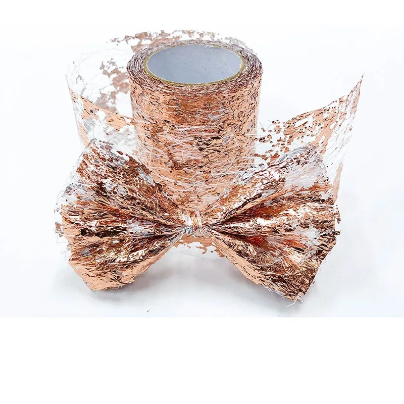 (10 γιάρδες/ρολό) 60 χιλιοστά Γυαλιστερή κορδέλα χριστουγεννιάτικου δώρου Συσκευασία αναδιπλούμενης γραμμής Edge Crafts Χριστουγεννιάτικη διακόσμηση γάμου