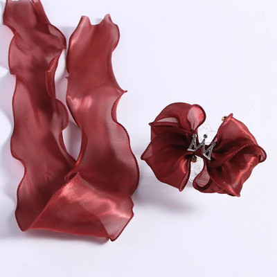 1/5/10 Yards of Magic Gyöngyös, könnyű szegélyfonal, barkácsolás, kézzel készített hajkiegészítő szalag masni sellő hullámos szegélyű halfarkú fonalszalag