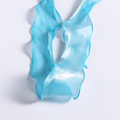 1/5/10 Yards of Magic Gyöngyös, könnyű szegélyfonal, barkácsolás, kézzel készített hajkiegészítő szalag masni sellő hullámos szegélyű halfarkú fonalszalag