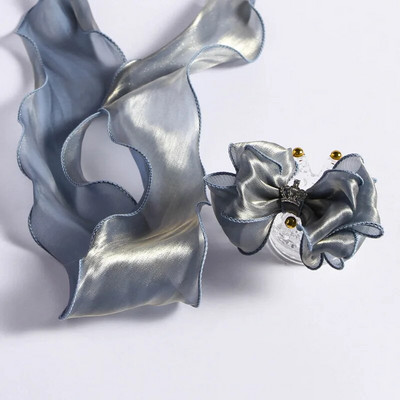 1/5/10 Yards of Magic Gyöngyös, könnyű szegélyfonal, barkácsolás, kézzel készített hajkiegészítő szalag masni sellő hullámos szegélyű halfarkú fonalszalag