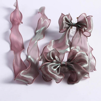 1/5/10 Yards of Magic Gyöngyös, könnyű szegélyfonal, barkácsolás, kézzel készített hajkiegészítő szalag masni sellő hullámos szegélyű halfarkú fonalszalag