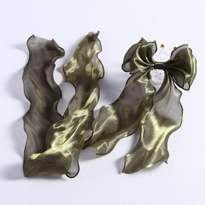 1/5/10 Yards of Magic Gyöngyös, könnyű szegélyfonal, barkácsolás, kézzel készített hajkiegészítő szalag masni sellő hullámos szegélyű halfarkú fonalszalag