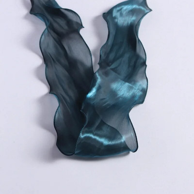 1/5/10 Yards of Magic Gyöngyös, könnyű szegélyfonal, barkácsolás, kézzel készített hajkiegészítő szalag masni sellő hullámos szegélyű halfarkú fonalszalag