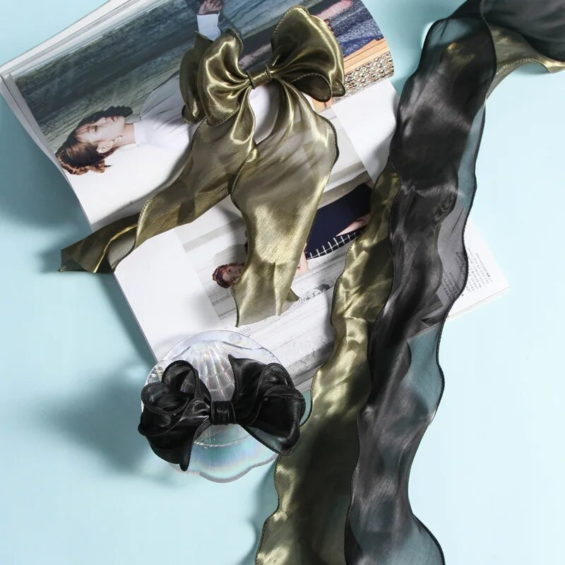 1/5/10 Yards of Magic Gyöngyös, könnyű szegélyfonal, barkácsolás, kézzel készített hajkiegészítő szalag masni sellő hullámos szegélyű halfarkú fonalszalag