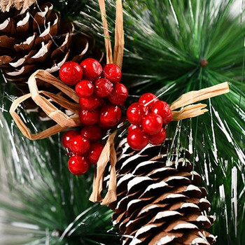 Χριστουγεννιάτικο στεφάνι μούρων στεφάνι τεχνητό φιόγκο μπροστινή πόρτα αντίκες στεφάνι συρρέουν μικτές διακοσμήσεις Χριστουγεννιάτικη διακόσμηση Decoración