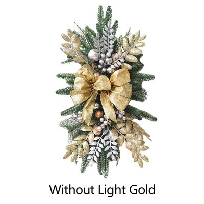 Ziemassvētku vainaga durvju sienas rotājums Jaungada vainags ar priežu čiekuriem ogas egles sarkanas lentes loks Navidad Ziemassvētku dekors