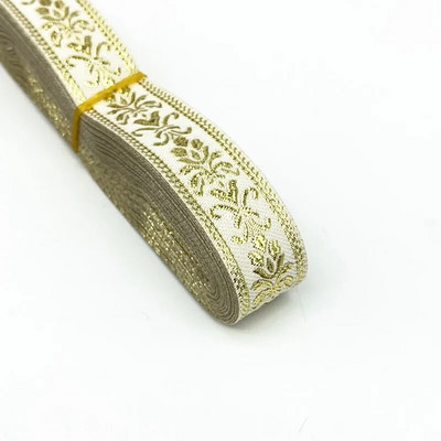 7 yard 20 mm 25 mm arany színű ezüst színű vintage etnikai hímzés szalag Boho csipke díszítés barkács ruhatáska hímzett szövet