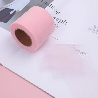 6 cm * 25 jardi / rullītis DIY Craft Soild Tille audums Dāvanu bantīšu iepakojums Lente Big Bow Lentes Kakls Floret Till Lentes Roll Vairumtirdzniecība