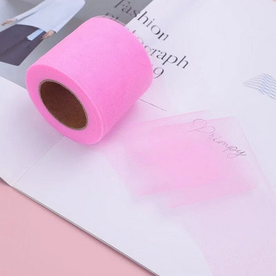 6 cm * 25 jardi / rullītis DIY Craft Soild Tille audums Dāvanu bantīšu iepakojums Lente Big Bow Lentes Kakls Floret Till Lentes Roll Vairumtirdzniecība