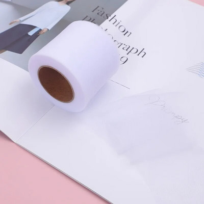 6 cm * 25 jardi / rullītis DIY Craft Soild Tille audums Dāvanu bantīšu iepakojums Lente Big Bow Lentes Kakls Floret Till Lentes Roll Vairumtirdzniecība