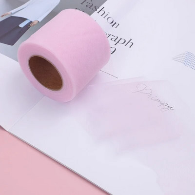 6 cm * 25 jardi / rullītis DIY Craft Soild Tille audums Dāvanu bantīšu iepakojums Lente Big Bow Lentes Kakls Floret Till Lentes Roll Vairumtirdzniecība