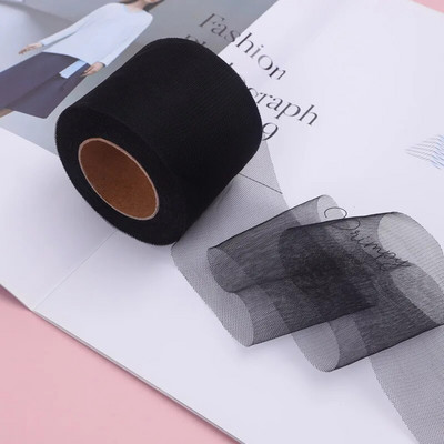 6 cm * 25 jardi / rullītis DIY Craft Soild Tille audums Dāvanu bantīšu iepakojums Lente Big Bow Lentes Kakls Floret Till Lentes Roll Vairumtirdzniecība