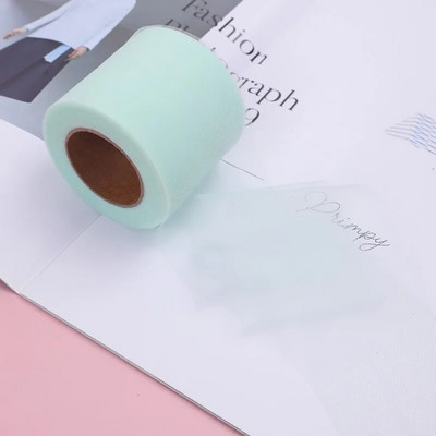 6 cm * 25 jardi / rullītis DIY Craft Soild Tille audums Dāvanu bantīšu iepakojums Lente Big Bow Lentes Kakls Floret Till Lentes Roll Vairumtirdzniecība