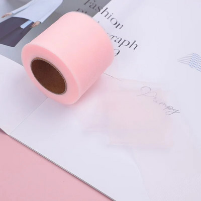 6 cm * 25 jardi / rullītis DIY Craft Soild Tille audums Dāvanu bantīšu iepakojums Lente Big Bow Lentes Kakls Floret Till Lentes Roll Vairumtirdzniecība