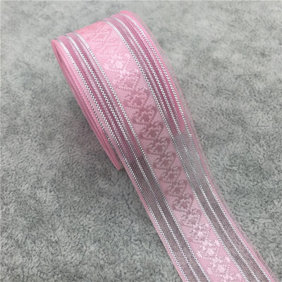 5 jardi 1" 25 mm sädelev organza lint vibu juuksed pulmapidu jõulukaunistus pits käsitöö