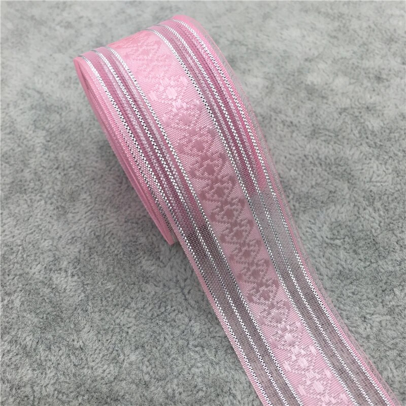 5 jardi 1" 25 mm sädelev organza lint vibu juuksed pulmapidu jõulukaunistus pits käsitöö