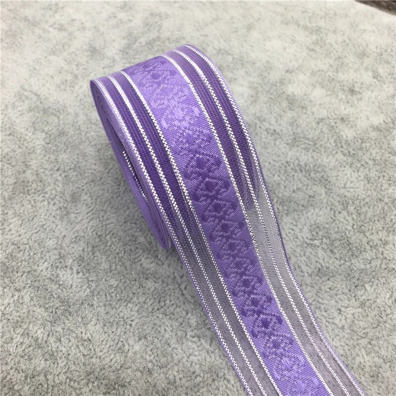 5 jardi 1" 25 mm sädelev organza lint vibu juuksed pulmapidu jõulukaunistus pits käsitöö