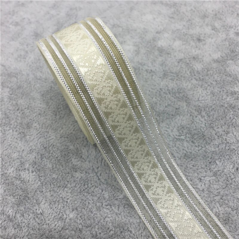 5 jardi 1" 25 mm sädelev organza lint vibu juuksed pulmapidu jõulukaunistus pits käsitöö