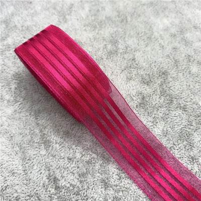 5 jardi/lote 25 mm satīna malas organzas lente priekšgala matiem kāzu Ziemassvētku dekorēšanai mežģīņu amatniecībai, DIY dāvanu komplekts