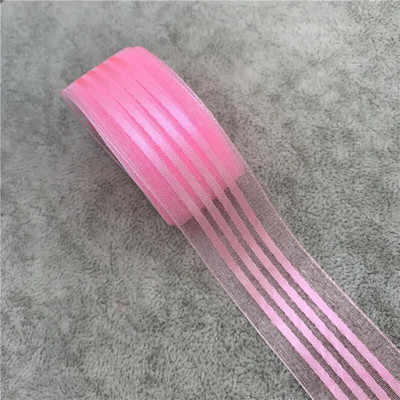 5 jardi/lote 25 mm satīna malas organzas lente priekšgala matiem kāzu Ziemassvētku dekorēšanai mežģīņu amatniecībai, DIY dāvanu komplekts