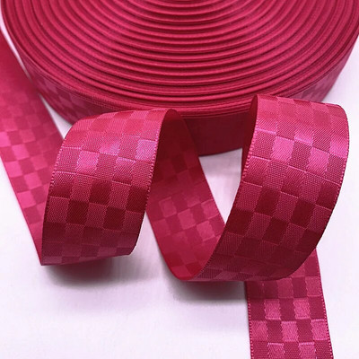 3 yardos kétoldalas négyzet alakú rácsos szalag Szatén szalagok Karácsonyi esküvői parti dekoráció Születésnapi ajándékcsomagoló szalagok