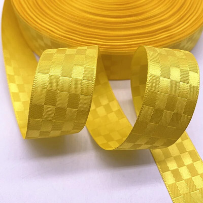 3 yardos kétoldalas négyzet alakú rácsos szalag Szatén szalagok Karácsonyi esküvői parti dekoráció Születésnapi ajándékcsomagoló szalagok