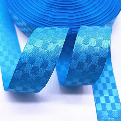 3 yardos kétoldalas négyzet alakú rácsos szalag Szatén szalagok Karácsonyi esküvői parti dekoráció Születésnapi ajándékcsomagoló szalagok