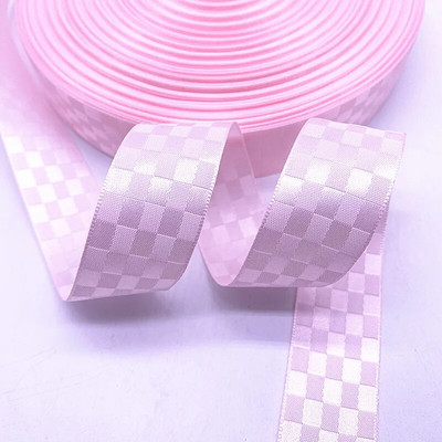 3 yardos kétoldalas négyzet alakú rácsos szalag Szatén szalagok Karácsonyi esküvői parti dekoráció Születésnapi ajándékcsomagoló szalagok