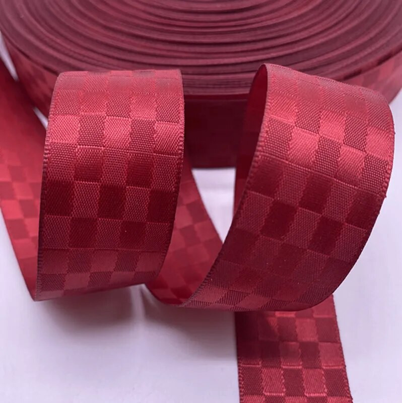 3 yardos kétoldalas négyzet alakú rácsos szalag Szatén szalagok Karácsonyi esküvői parti dekoráció Születésnapi ajándékcsomagoló szalagok